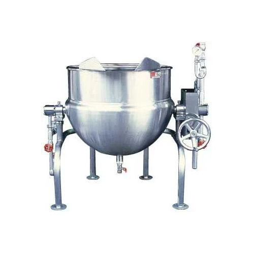 Silver Steam Jacketed Paste Kettle