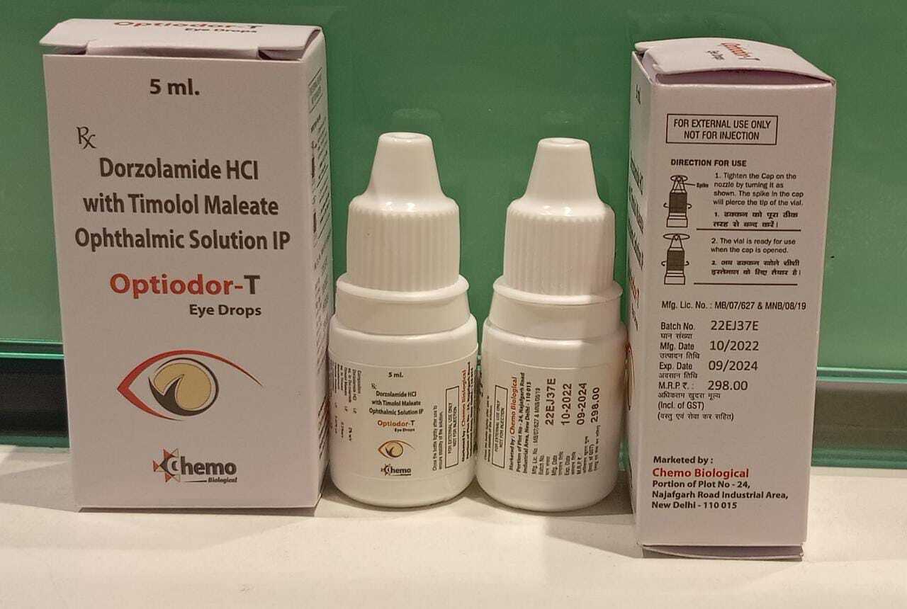 Dorzolamide HCL 2% w/v + Timolol Maleate IP 0.5% EYE DROP