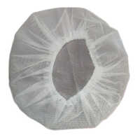Reusable Washable Nylon Hair Net - Soft Lint Free Nylon Mesh, White | Ideal For Pharmaceutical, Medical & Food Industries, Elasticized Band For Comfortable Fit