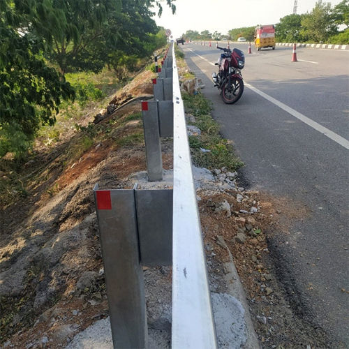 Single W Beam Crash Barrier