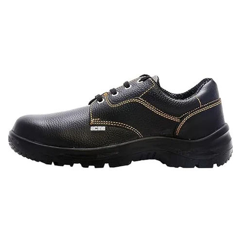 Acme Atom Steel Toe Black Safety Shoes Insole Material: Rubber