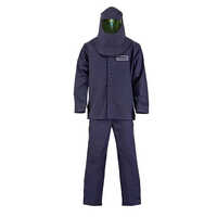 12 Cal Arc Flash Suit - Ifr Material, Free Size & Plus Size Options, Blue Color | All-season Full Sleeve Design, Warranty Included For Industrial Safety