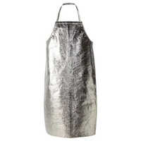 Aluminized Heat Resistant Apron - High-quality Aluminized Material, Free Size, Silver Color | Unisex Design, Fire Safety Usage, Warranty Included