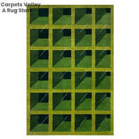 Green Designer Garden Mage Rug