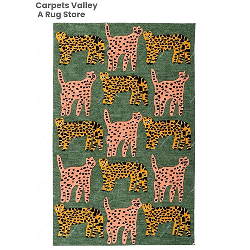 Catwalk Dark Green Kids Floor Rug