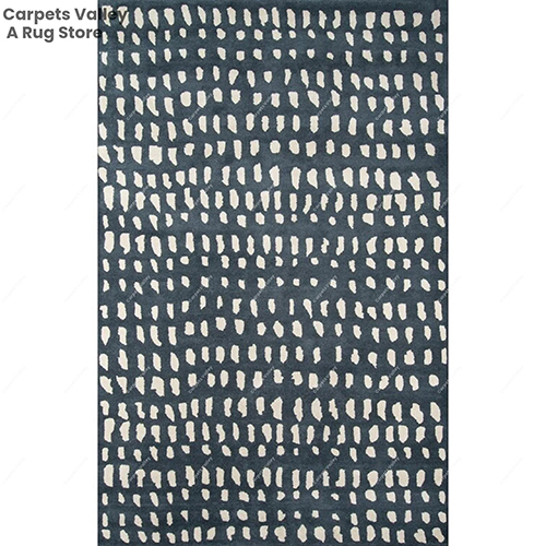 Blue And White Dalmatian Floor Rug