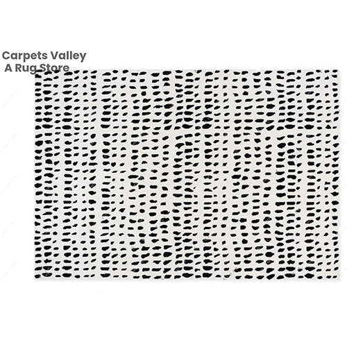 White And Black Dalmatian Rug