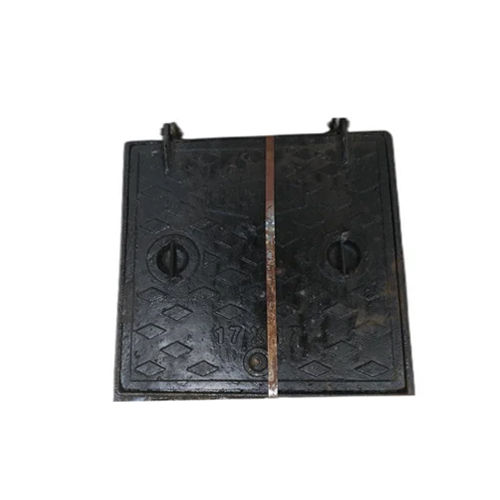 Black 24 X24 Inch Cast Iron Earth Pit Cover