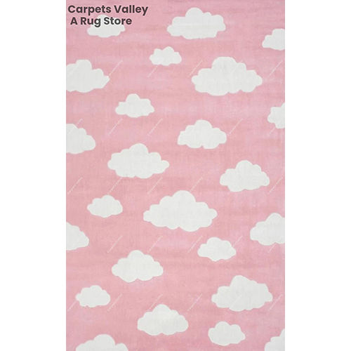 Baby Pink Cloud Floor Rug