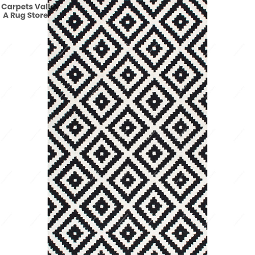Black Dimand Trellis Rug