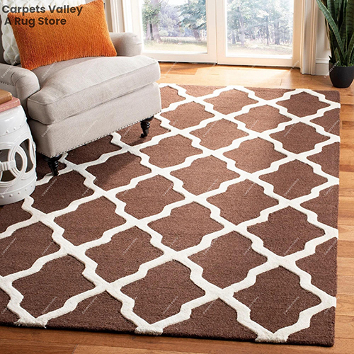 Cambridge Luisa Brown Loop And Cut Floor Rug