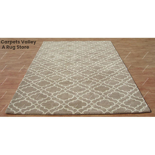 Brown Ryana Scroll Tile Floor Rug