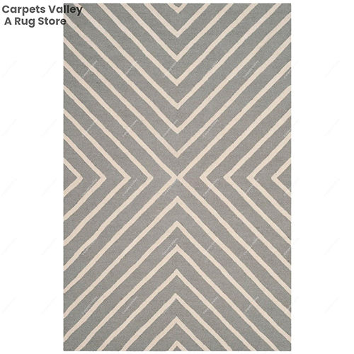 Multicolor Claro Chevron Grey Loop And Cut Pile Rug