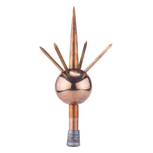 Copper Lightning Arrester With Bonded Rod