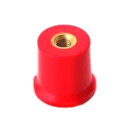 11 KV Bus Bar Insulator - Porcelain/Epoxy Resin, 190 mm Creepage Distance, Red, 25 mm Width | High Mechanical Strength, Corrosion Resistance, Versatile Mounting