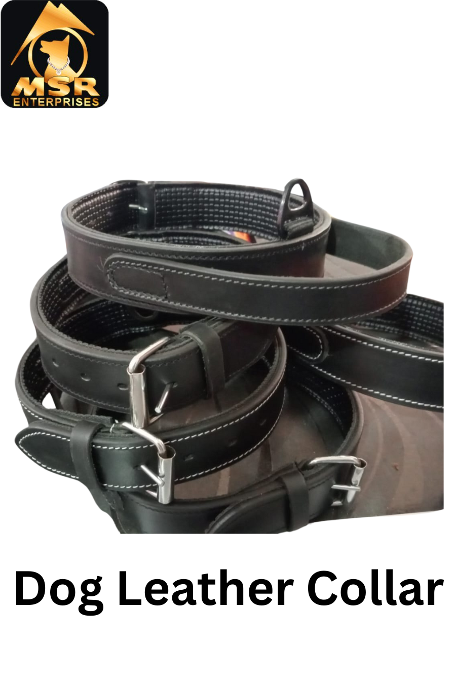 Leather Ultimate Padded Dog Collar Export