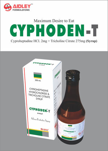 Liquid Appetizer Syrup- Cyproheptadine 2mg + Tricholine Citrate  275mg /5ml ( Syrup)