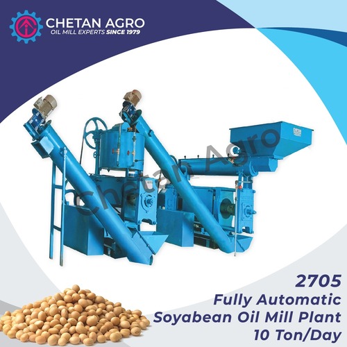 Fully Automatic Soyabean Oil Mill Plant Chetan Agro Oil Mill Plant Capacity 10 ton/day