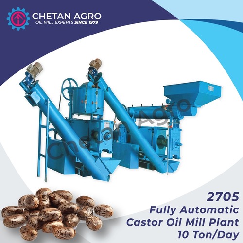 Fully Automatic Castor Oil Mill Plant Chetan Agro Oil Mill Plant Capacity 10 ton/day