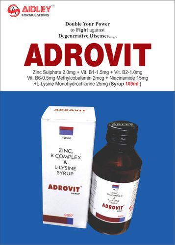 Liquid Pyridoxine Hydrochloride 0.75mg + Nicotinamide 15mg +  Cynacobalamine 2mcg + L-Lysine Hydrochloride 37.5mg