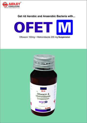 Liquid Ofloxacin 100mg + Metronidazole 200mg/5ml