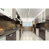 Modern Parallel Shaped Modular Kitchen