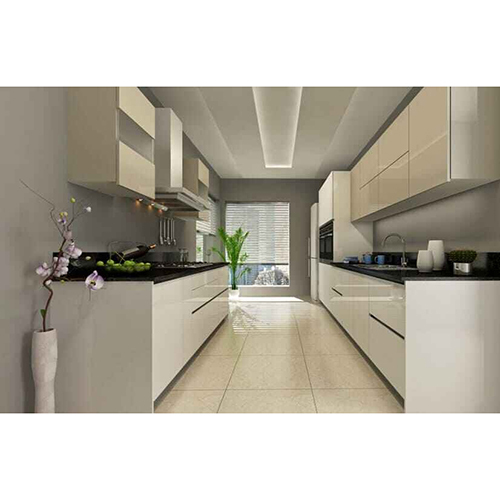 Modern Parallel Shaped Modular Kitchen