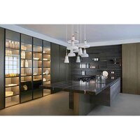 Residential Italian Shaped Modular Kitchen