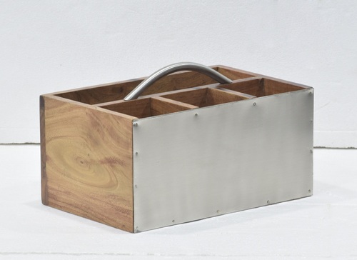 11 Inch Wooden Cutlery Stand