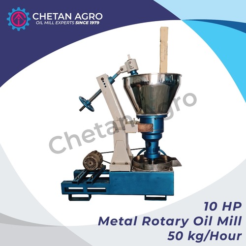Multiseed Metal Type Rotary oil mill Chetan Agro Rotary oil mill capacity 50/Hour
