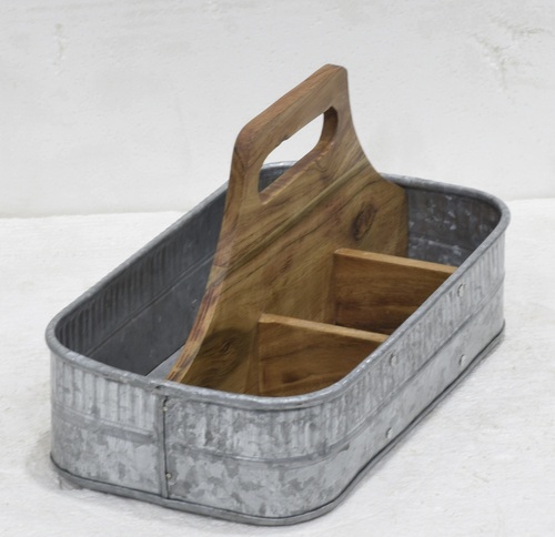 12 Inch New Look Wooden Cutlery Holder