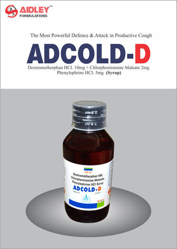 Liquid Dextromethorpan Hydrobromide 10mg + Chlorpheniramine  Maleate 2+ Phenylepherine Hydrochloride 5mg