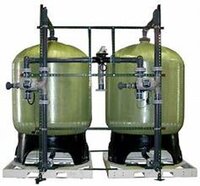 Water Softner - Fiberglass Dual Tank System , Green Color, Manual Valves, Ideal for Residential/Commercial Water Softening