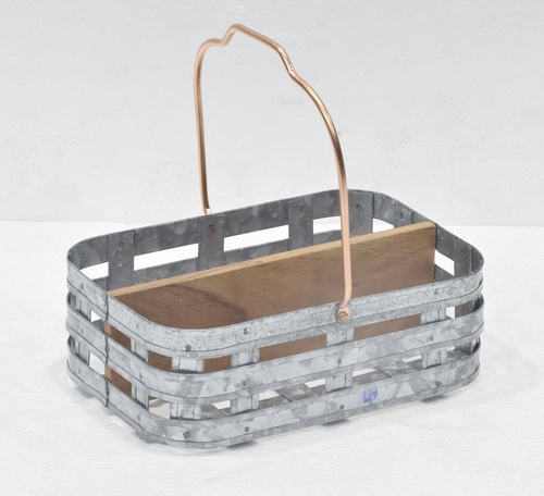 Metal Cutlery Holder With Copper plated Handle