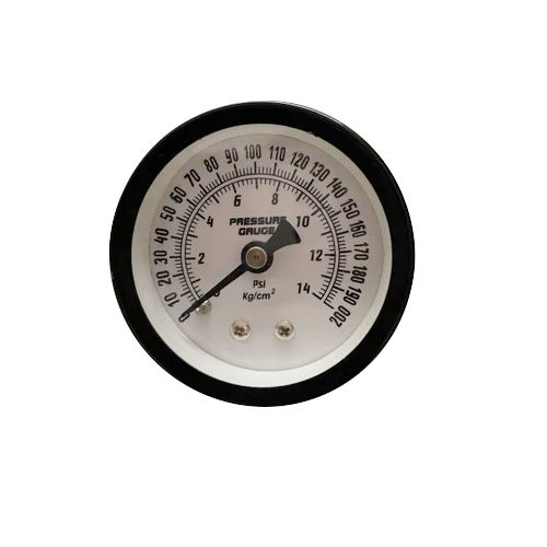 Back Connections Pressure Gauge Dial Material: Glass