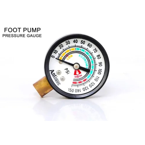 50mm Antique Foot Pump Pressure Gauge