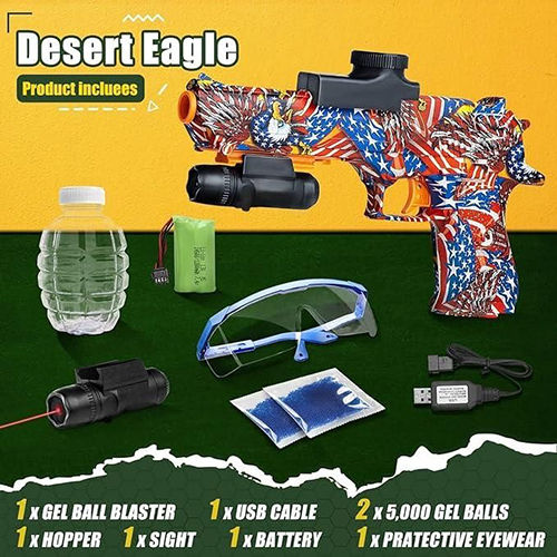 Desert Eagle Gel Ball Blaster Age Group: 3-4 Yrs