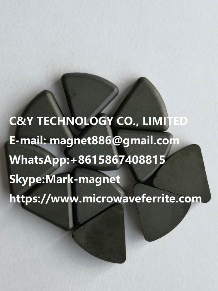 Microwave Ferrite triangle core for 6kw/10kw 2.45GHZ isolator/circulator in MPCVD