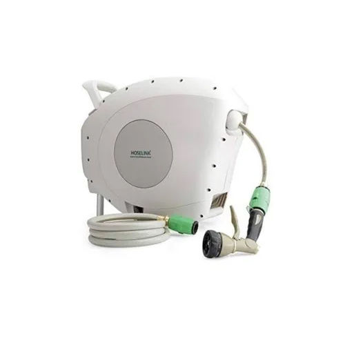 White Kitchen Cleaning Water Hose Reel