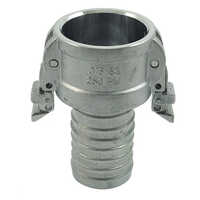 Camlock Quick Coupling - Stainless Steel, 1/2 Inch To 2 Inch Sizes, Silver Color, Reducing Shape, Round Head Code | Industrial Pipe Applications