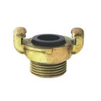 Forged Claw Coupling - Metal, 1/8" Size, Golden Color | Round Shape, Designed For Chemical Fertilizer Pipe Applications