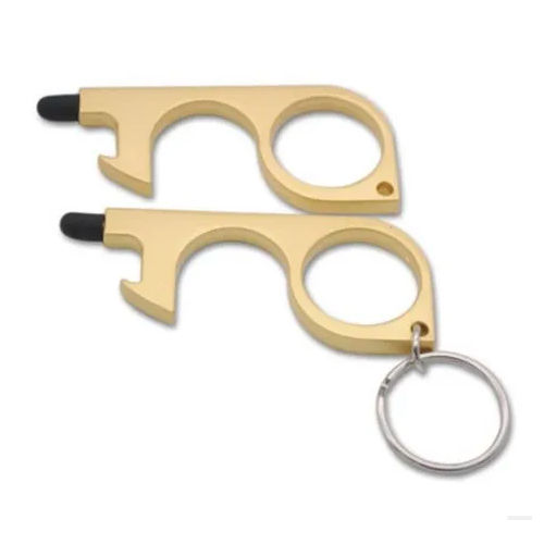 Yellow Plastic Touchless Covid Key