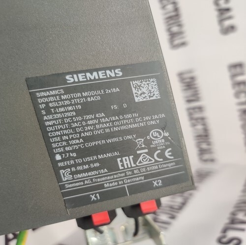 SIEMENS 6SL3120-2TE21-8AC0 MOTOR MODULE