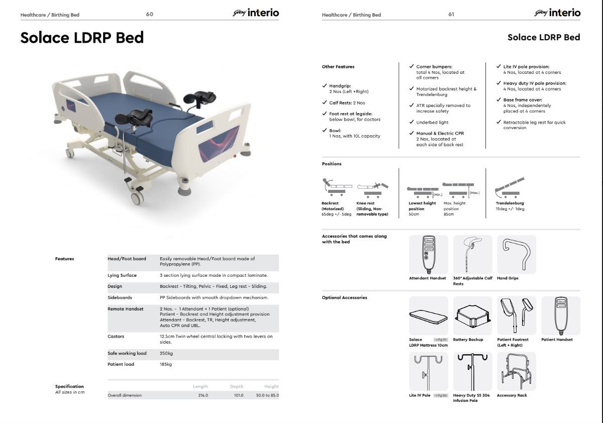 Solace LDRP Bed