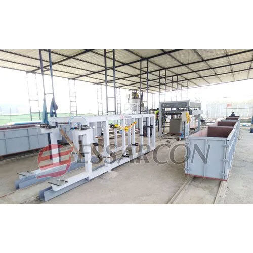 Blue Semi Automatic Aac Fly Ash Bricks Machine