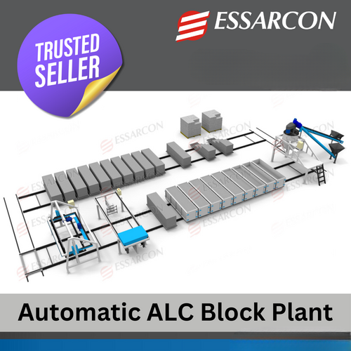 ALC/AAC Modular Production System - 8.6 to 80 Cubic Meters Per Day | Hybrid ALC/AAC Block Capabilities, Automatic Operation, Customizable Design, 1 Year Warranty