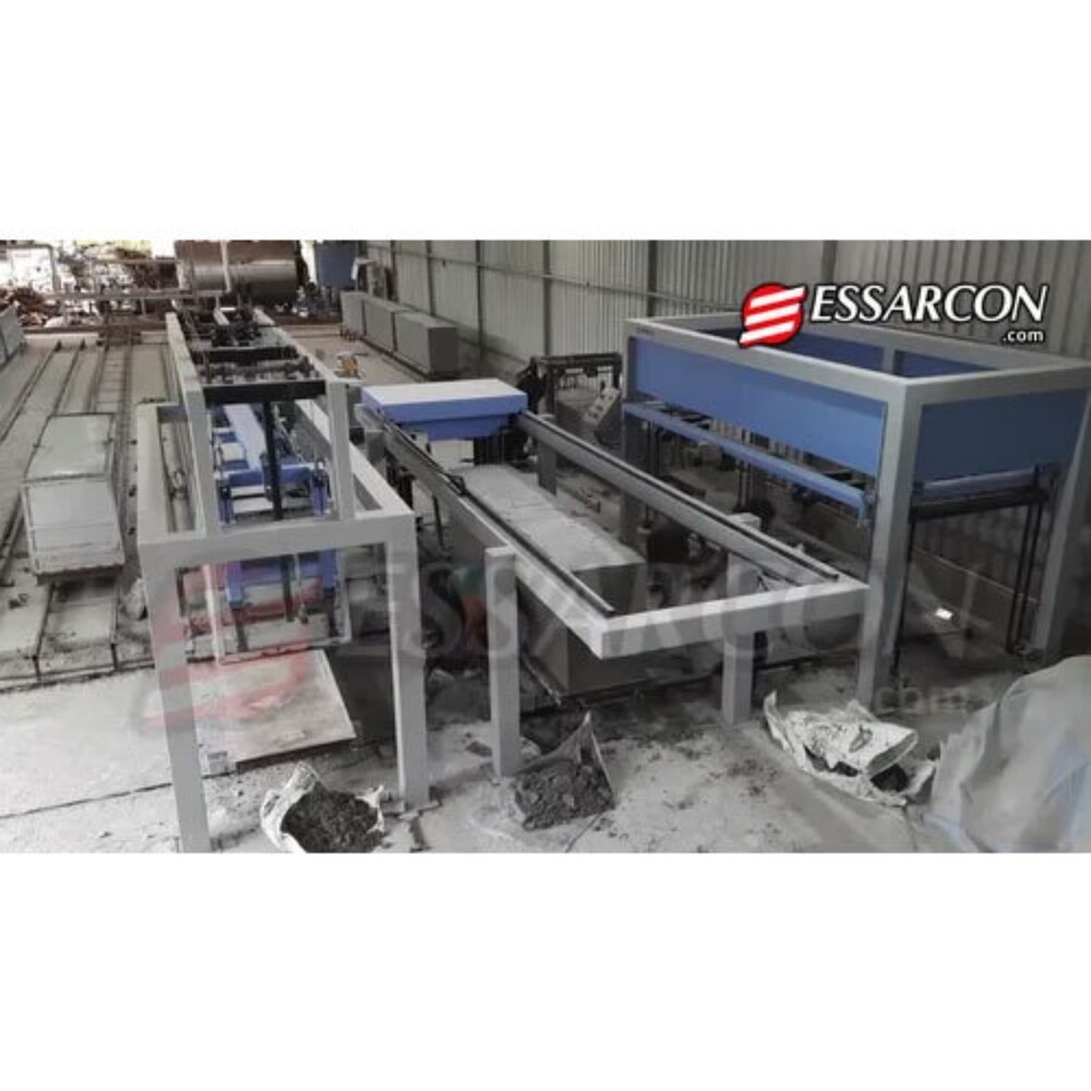 AAC Blocks Mini Plant - Automatic Machine for AAC Block Production | Compact Blue Design 1-Year Warranty Efficient Manufacturing Solution