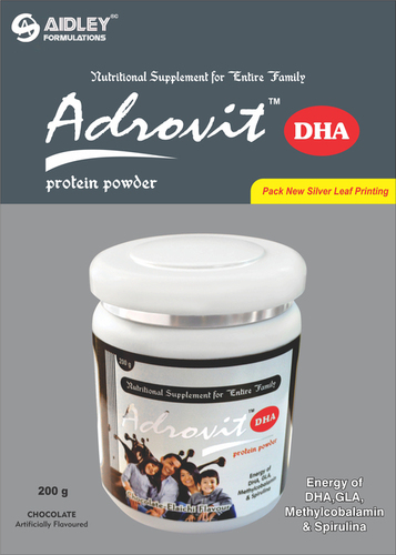 Protein Powder DHA GLA Protein Each 100gms contains Protein (20%)-