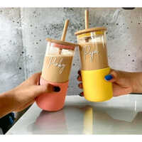 Glass Coffee Mug With Cover
