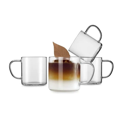 Transparent Glass Coffee Mug